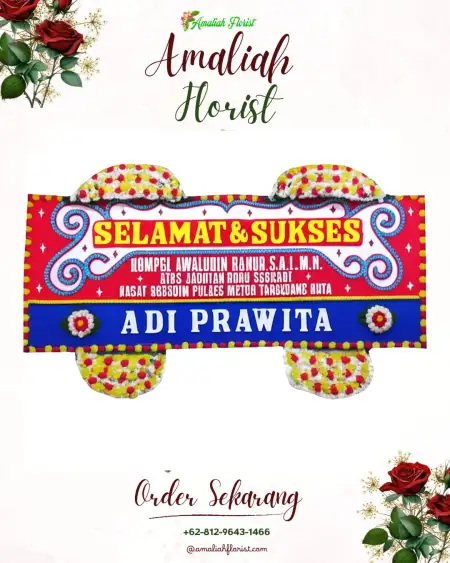 Papan Bunga Ucapan Selamat Maniis